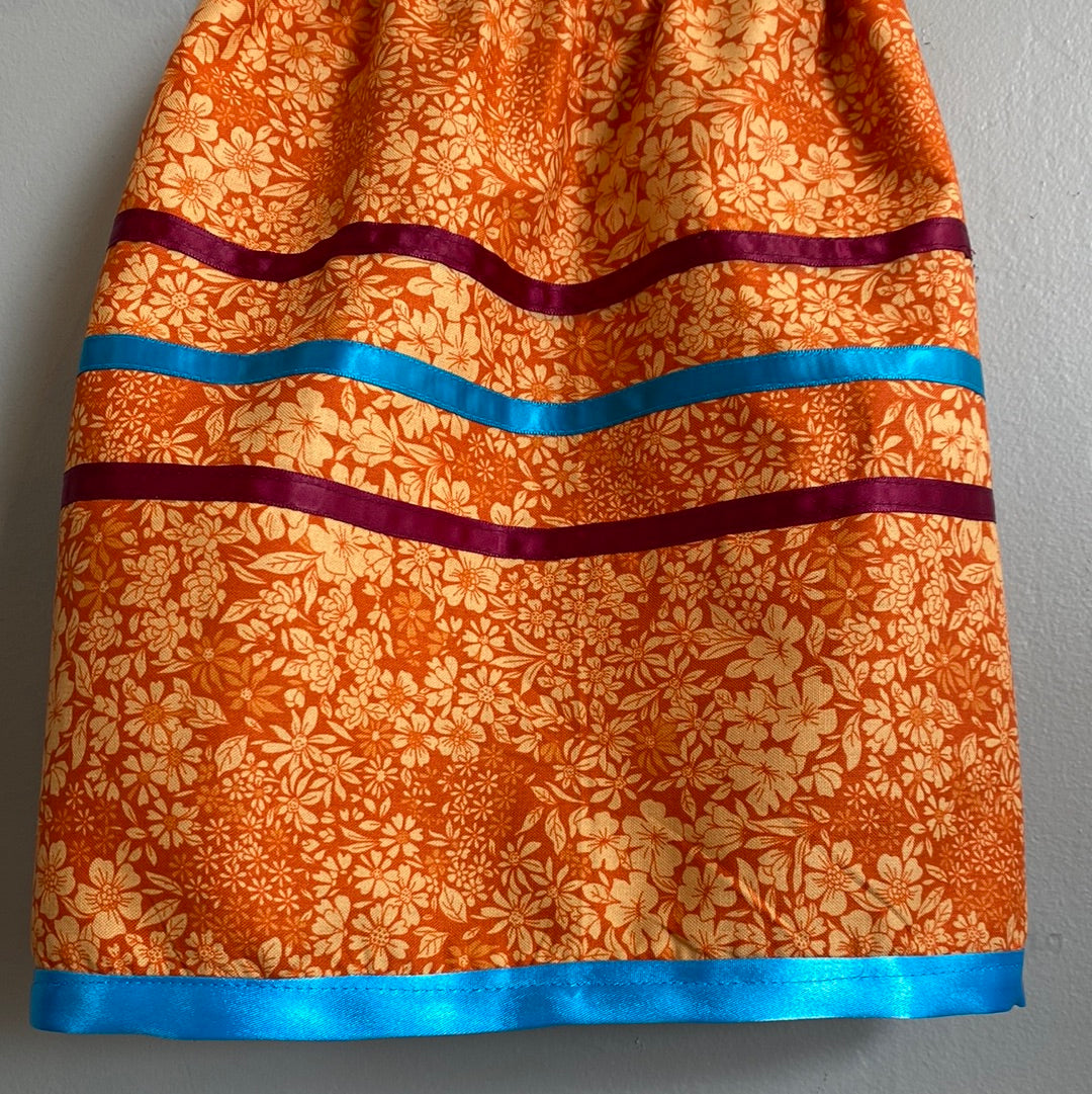 Little Girl's Burnt Orange Ribbon Skirt – Redstick Gallery