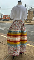 Adult Floral Skirt with 11 row ribbons Made By Victoria Tiger