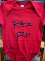 Red Rez Pup Onesies Made By Shelia Buckley