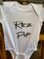 White Rez Pup Onesies Made By Shelia Buckley