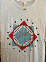 Mvskoke Sun Knots T-shirt Made By Shelia Buckley