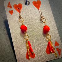 Beaded Earrings Made By Scarlet Garlands