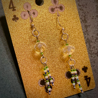 Beaded Earrings Made By Scarlet Garlands