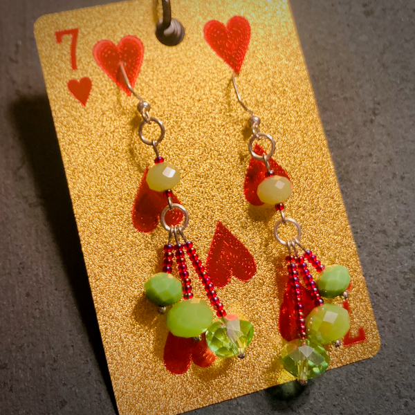 Beaded Earrings Made By Scarlet Garlands