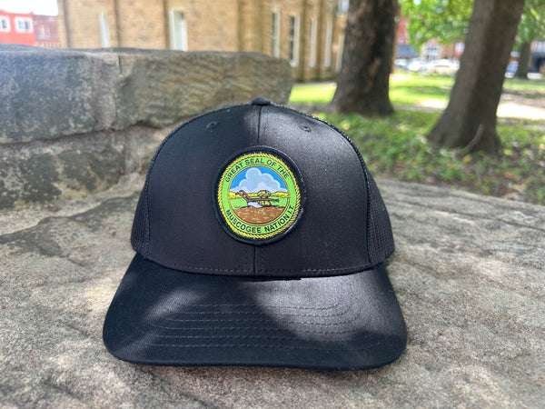 Muscogee nation seal patch hats