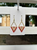 Beaded Earrings on Gold Bar (Various Colors)