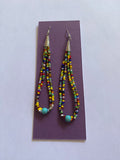 Beaded Loop Earrings Made By Laura Bushyhead