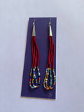 Beaded Loop Earrings Made By Laura Bushyhead