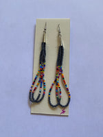 Beaded Loop Earrings Made By Laura Bushyhead