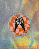 woodpecker/forked eye sticker (various designs)