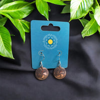 .75" Whirlpool/Whirlwind Earrings. Made By Mvskoke Artist, Amanda Rutland