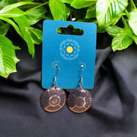 4 Directions Ear Spool Design Earrings. Made By Mvskoke Artist, Amanda Rutland