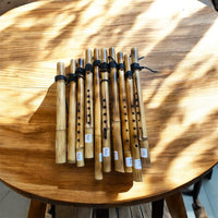 Rivercane wooden flutes Made By Mvskoke artist, Nelson Harjo