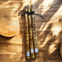 Rivercane wooden flutes Made By Mvskoke artist, Nelson Harjo