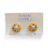 Confetti Mini Studs Made By Mvskoke Made Beadwork