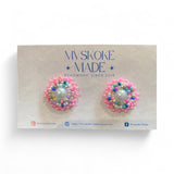 Confetti Mini Studs Made By Mvskoke Made Beadwork