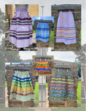 Adult Ribbons skirts, Made by Mvskoke Artist, Emma Ren