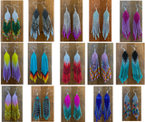 Beaded Fringe Earrings (Various Colors Available)