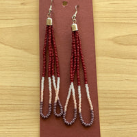 Long Beaded Earrings - Various Colors Available
