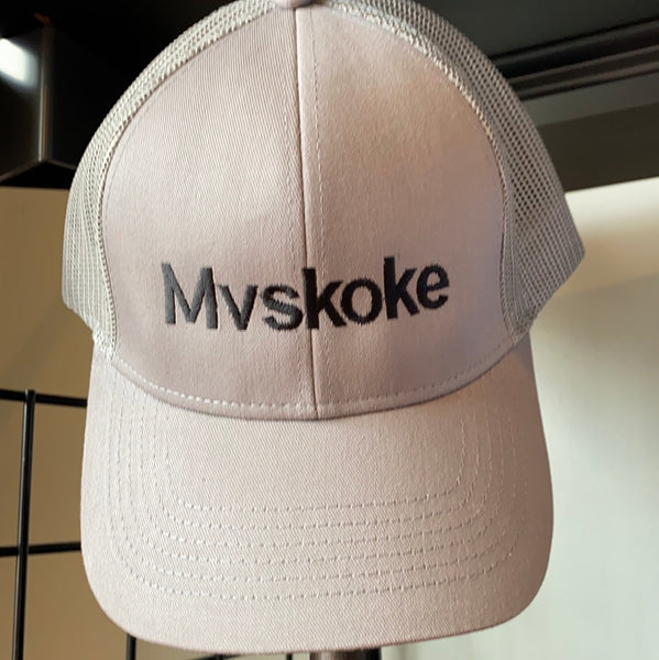 "Mvskoke" Charcoal Mesh Snapback Cap