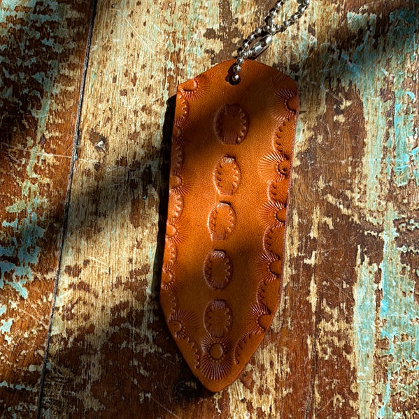 Brown Kodiak Key Clip | Leather Key Chain Made in America at KMM & Co.